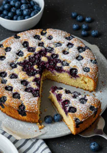 German Blueberry Cake (Blaubeerkuchen)