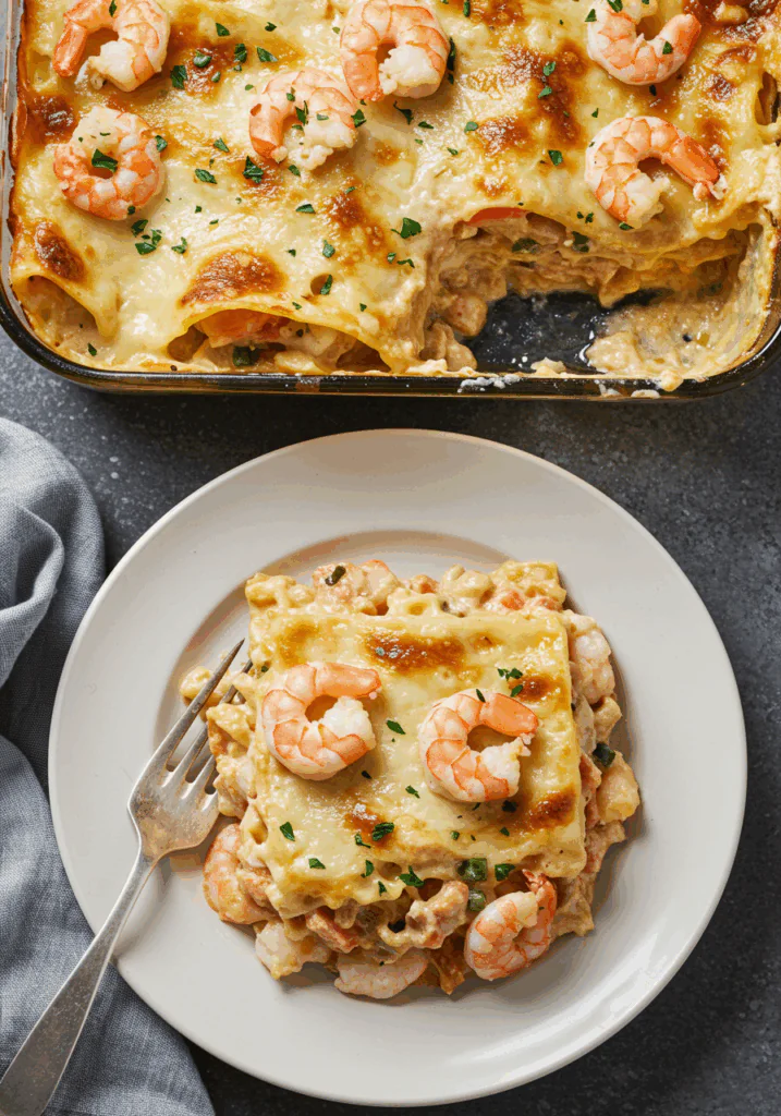 Seafood Lasagna with Shrimp & Crab