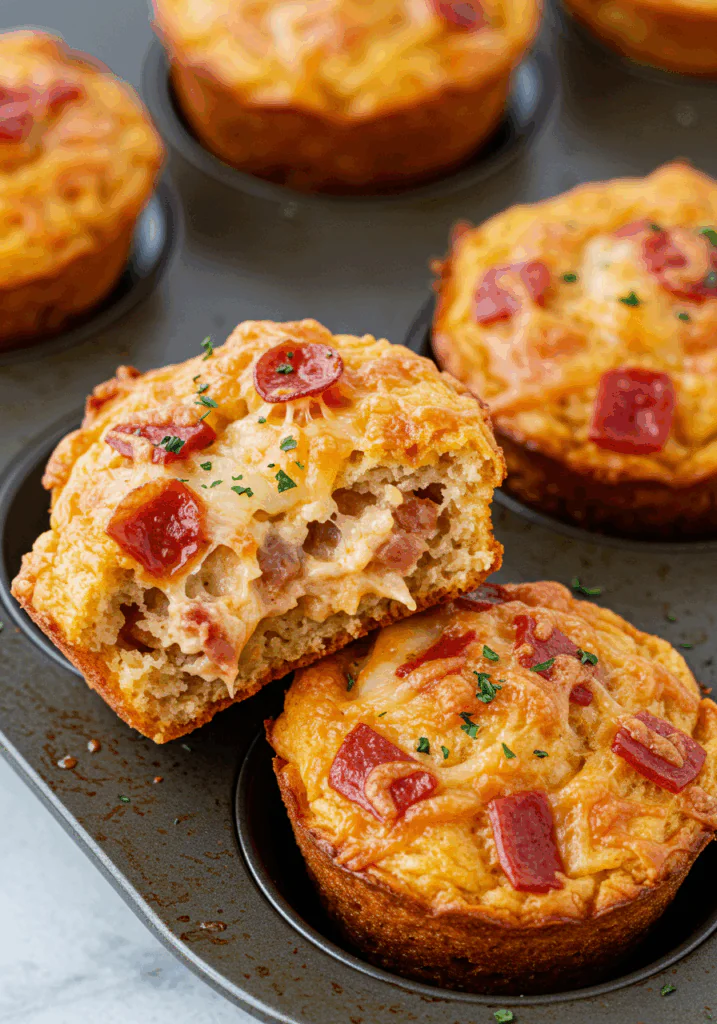 Keto Carnivore Pizza Muffins
